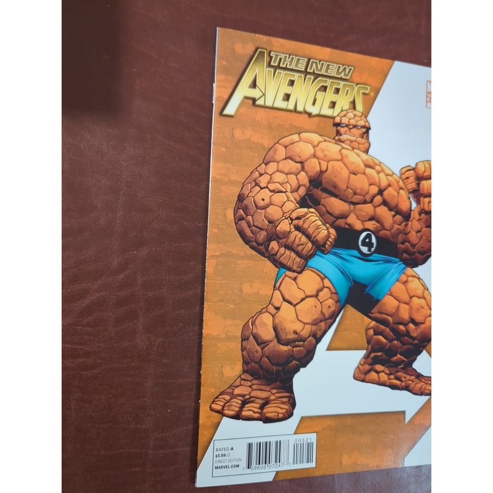 New Avengers #5 1:75 Immonen‎ Variant The Thing Ben Grimm Marvel 2010 Rare - Picture 6 of 11